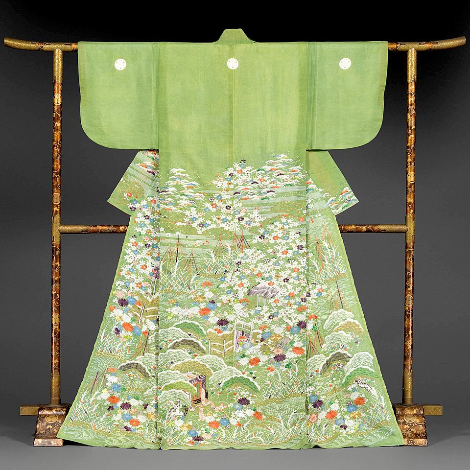 Женское кимоно эпохи Эдо. Начало XIX в. Фото: Paul Lachenauer/The Metropolitan Museum of Art