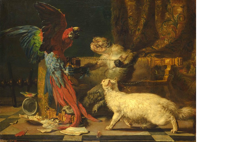 Виктор Башеро-Ревершон. «Ссора животных». 1829. Фото: Государственный Эрмитаж