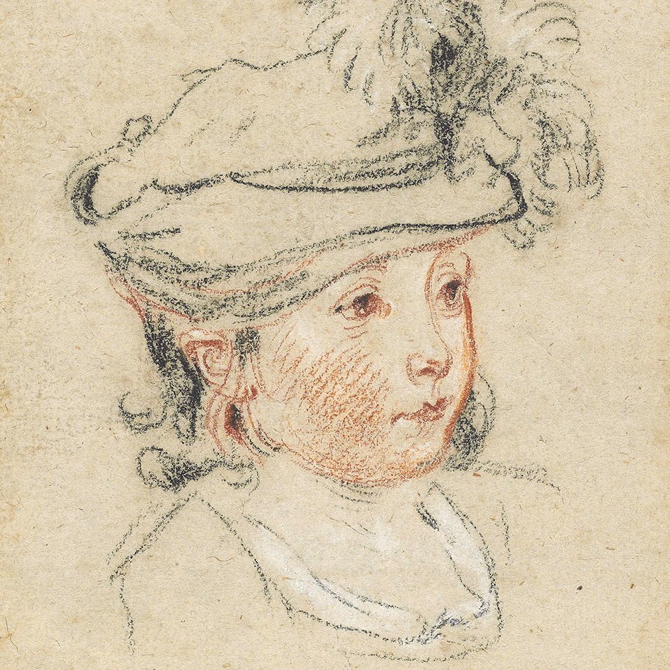 Антуан Ватто. «Голова ребенка». Около 1716 года. Фото: In artibus