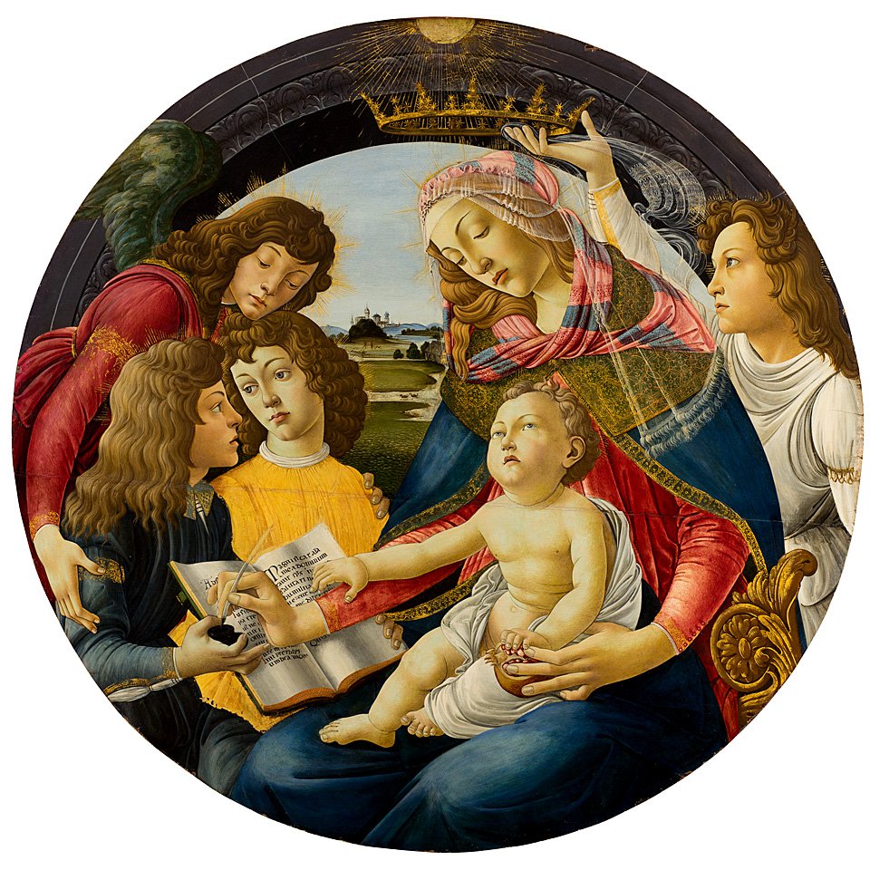 Якопо Фоски (?). Копия «Мадонны Магнификат» Боттичелли. 1490-е. Фото: Musee Fabre de Montpellier Mediterranee Metropole / Photographie Frederic Jaulmes