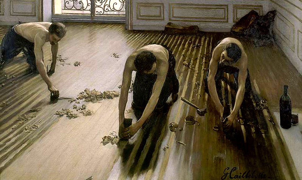 Гюстав Кайботт. «Паркетчики». 1875. Музей Орсе, Париж. Фото: Musée d’Orsay
