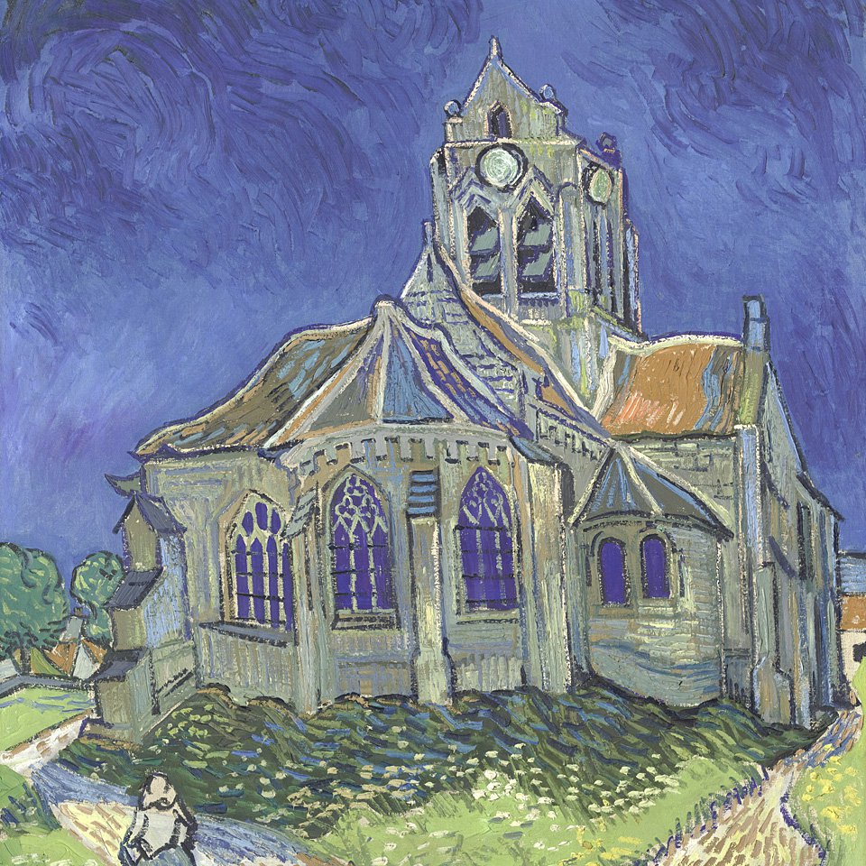Винсент ван Гог. «Церковь в Овере». 1890.  Фото: Musée d’Orsay