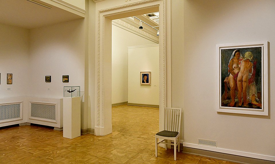 Новый зал в корпусе Бенуа открылся выставкой Александра Самохвалова, включающей его живописные и скульптурные эскизы. Фото: Государственный Русский Музей