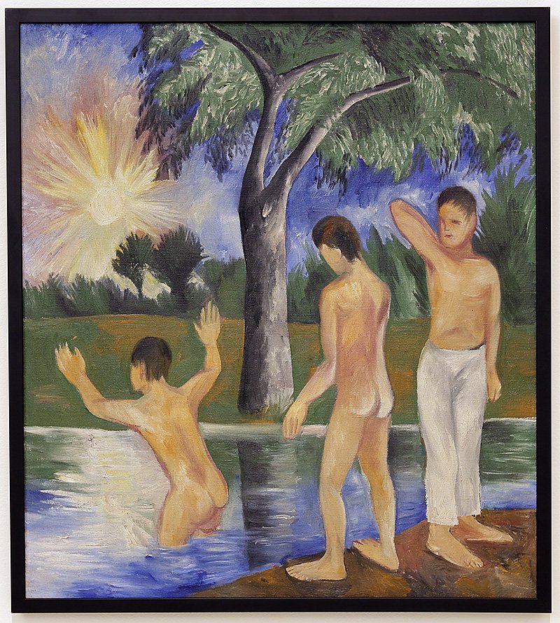 Наталия Гончарова. «Купающиеся мальчики». 1911. Сourtesy of Sotheby’