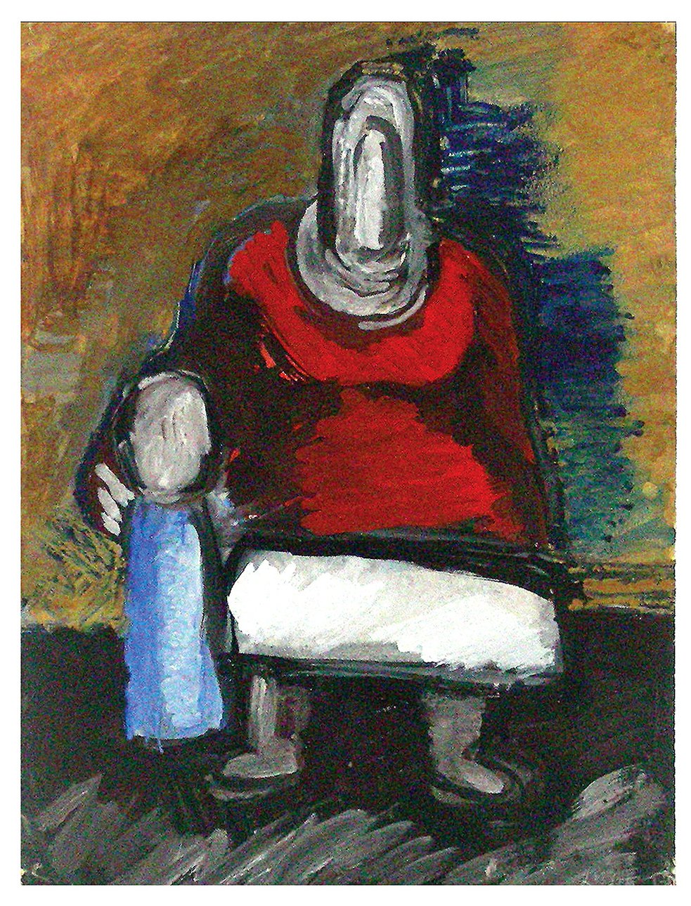 Вера Ермолаева. «Крестьянка с ребенком». 1933. Продано за £44 тыс. Фото: Sotheby'