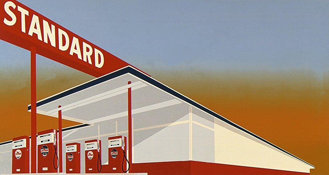 Ed Ruscha. Standard Station. 1966. (с) lacma.org