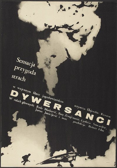 Jerzy Flisak, poster for Dywerskanci film, 1968, Los Angeles County Museum of Art, Marc Treib Collectio