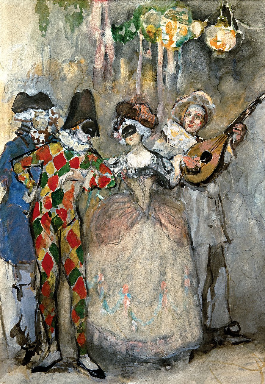 Николай Сапунов. «Маскарад». 1906. Собрание Сигизмунда Валка. Сейчас — в коллекции KGallery, Санкт-Петербург. Фото: Музей русского импрессионизма