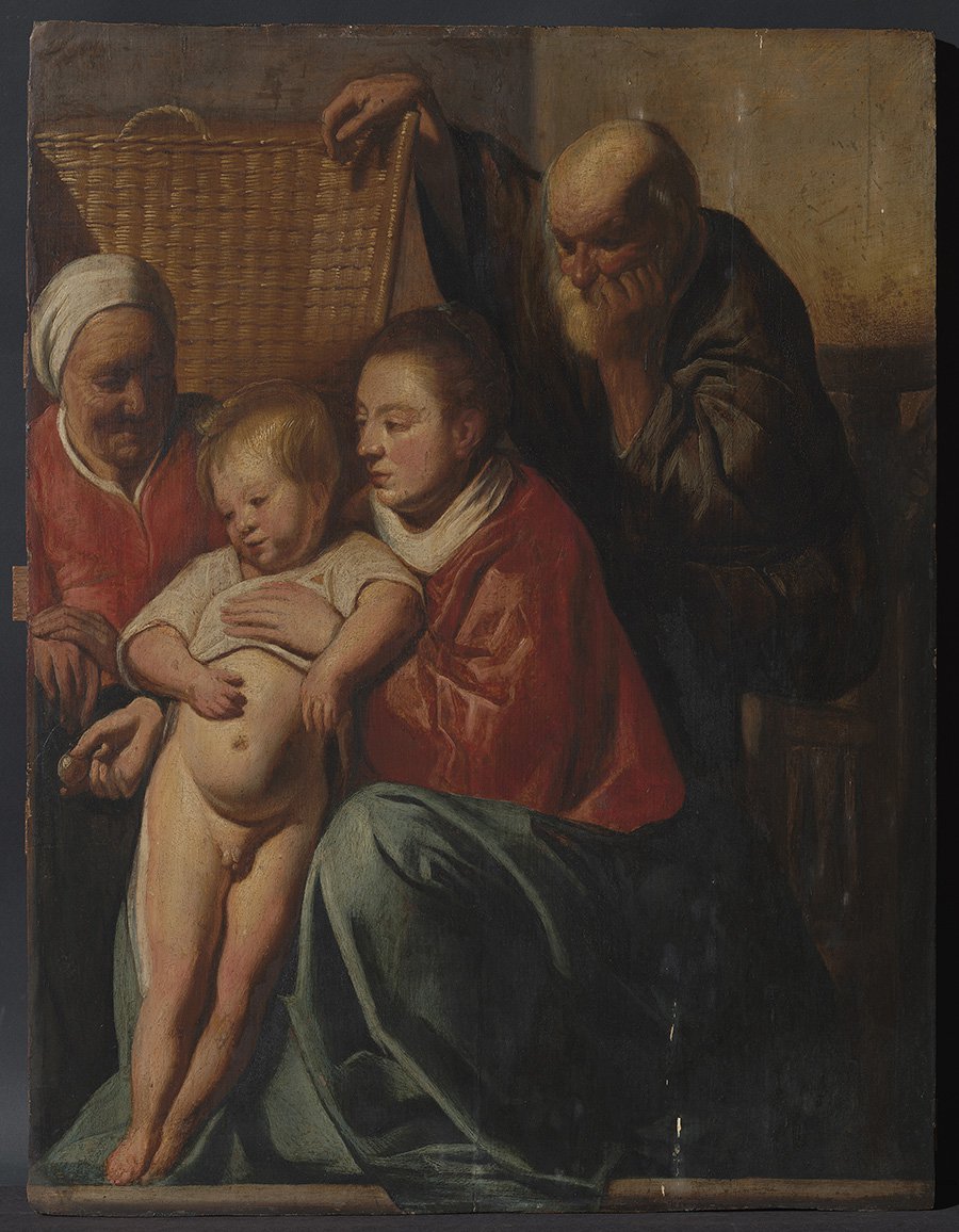 Якоб Йорданс. «Святое семейство». 1617–1618. Фото: Royal Museums of Fine Arts of Belgium