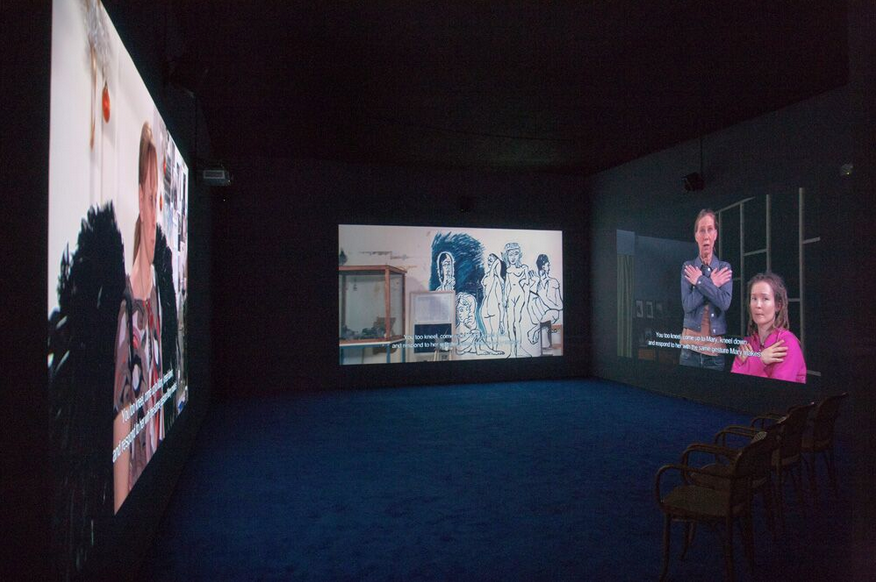 Видеоинсталляция фильма Annunciation (2010). Фото: Crystal Eye - Kristallisilmä