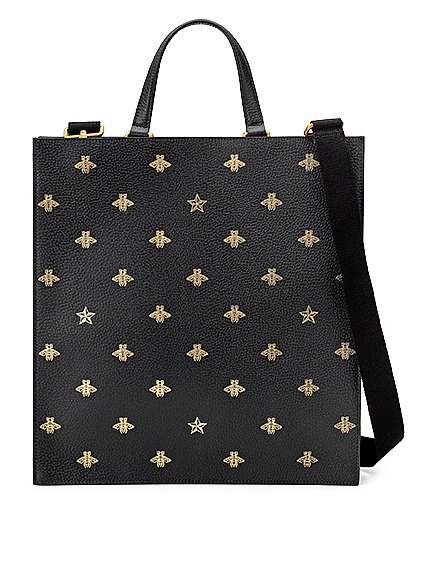 Кожаная мужская сумка Bee Star из новой круизной коллекции Gucci. Фото: Gucci