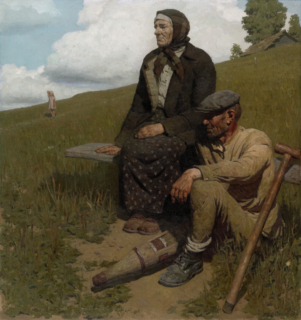 Г.М. Коржев. Облака 1945 года. 1980–1985. Холст, масло. 200 × 190. Третьяковская галерея
