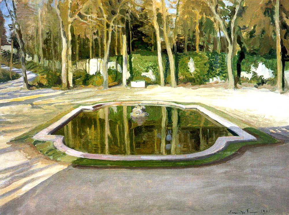 Александр Бенуа. «Версаль. „Зеркальце“ в Трианоне». 1905. Фото: Государственный Русский музей