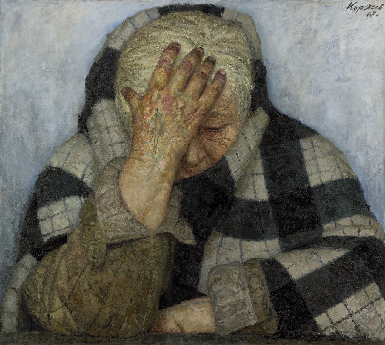 Г.М. Коржев. Мать. 1964–1967. Холст, масло. 200 × 223. Третьяковская галерея