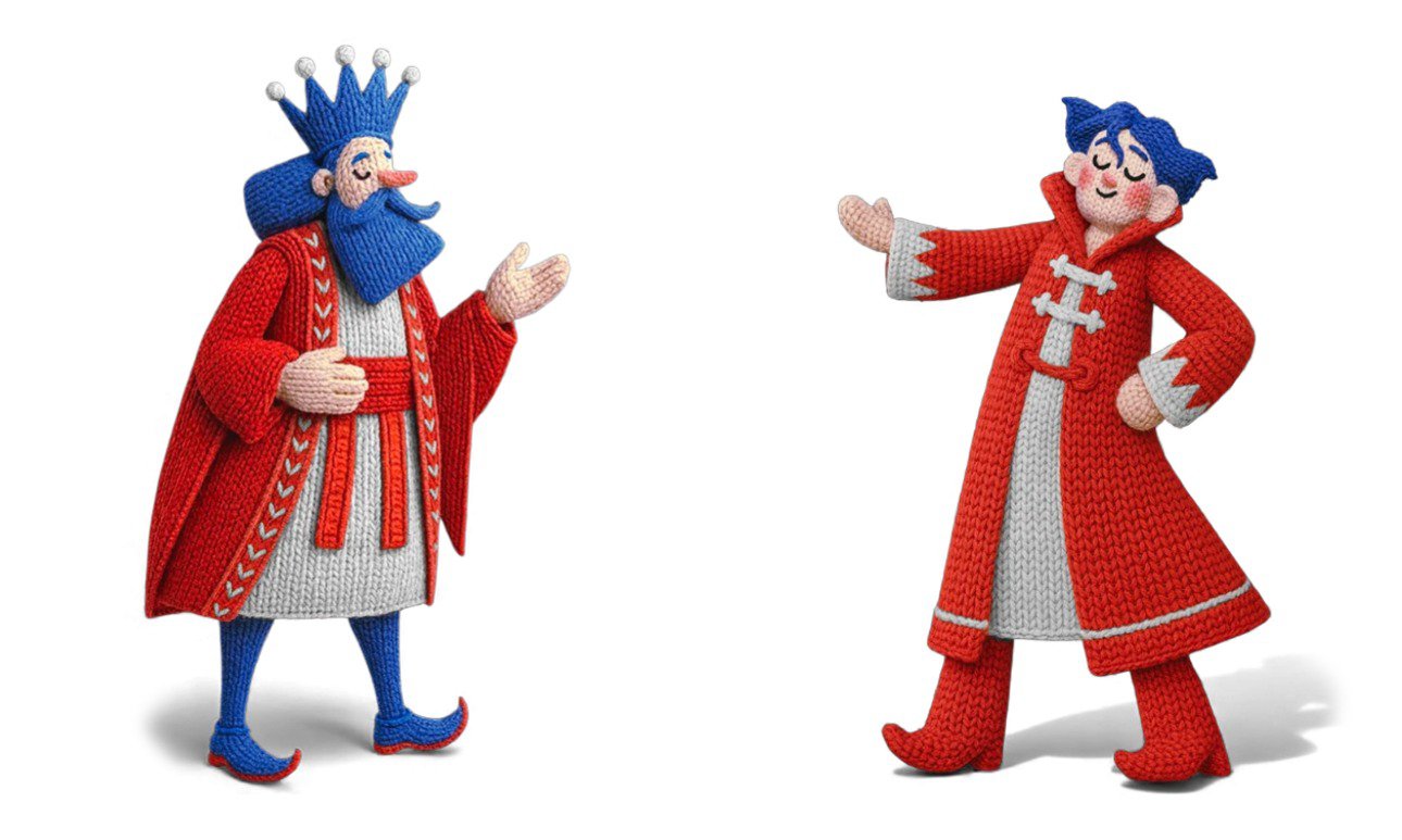 Авторские иллюстрации проекта «Новогодничайте с домашним театром» от ВТБ.  Фото: ВТБ