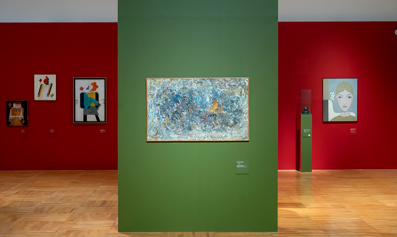 Выставка «Владимир Немухин. Игра в абстракцию» в Третьяковской галерее на Крымском Валу.  Фото: Государственная Третьяковская галерея