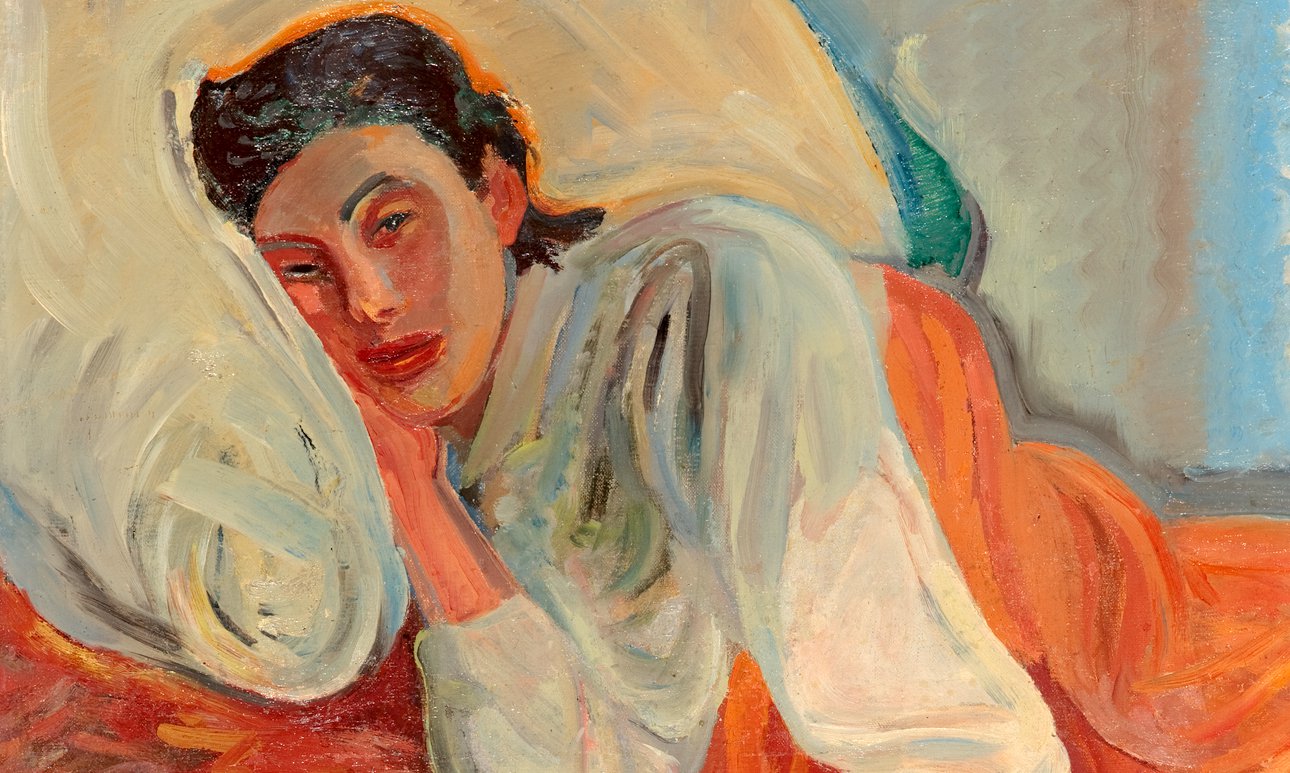 Лев Бруни. «Портрет жены Нины Константиновны Бруни-Бальмонт». 1920-е гг. Фрагмент. Фото: Галеев-Галерея