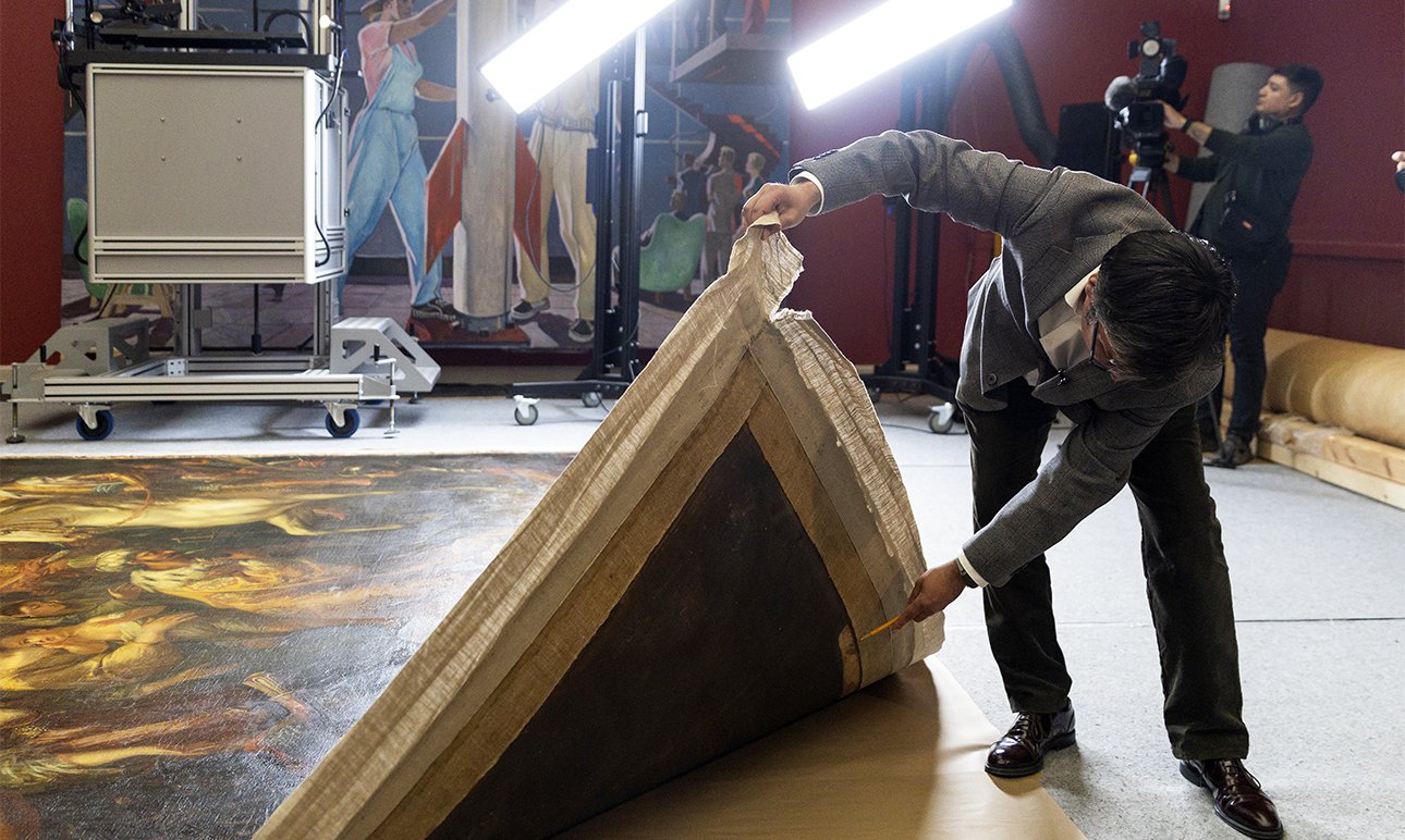 Нынешняя реставрация — первая в истории бытования картин Григория Угрюмова в Русском музее.  Фото: ПАО «Газпром»