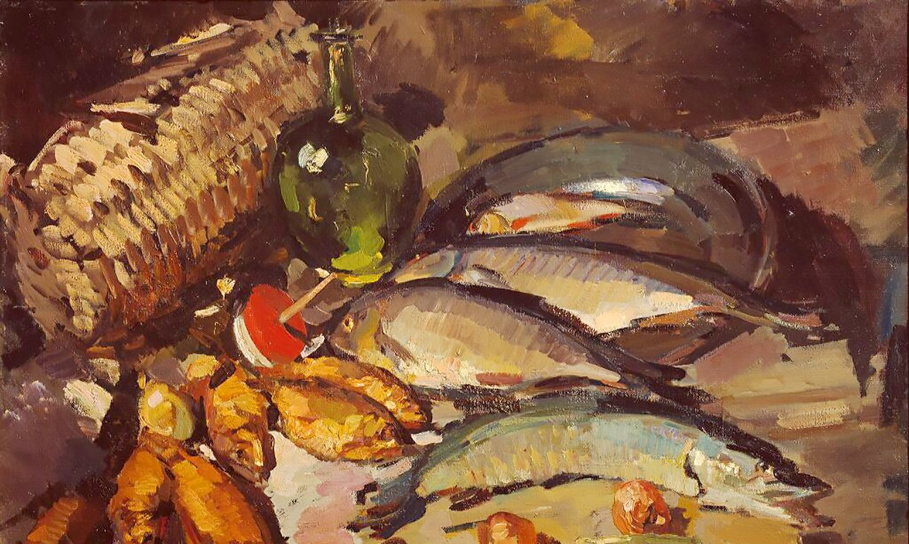 Константин Коровин. «Рыбы». 1917.  Фото: Государственная Третьяковская галерея