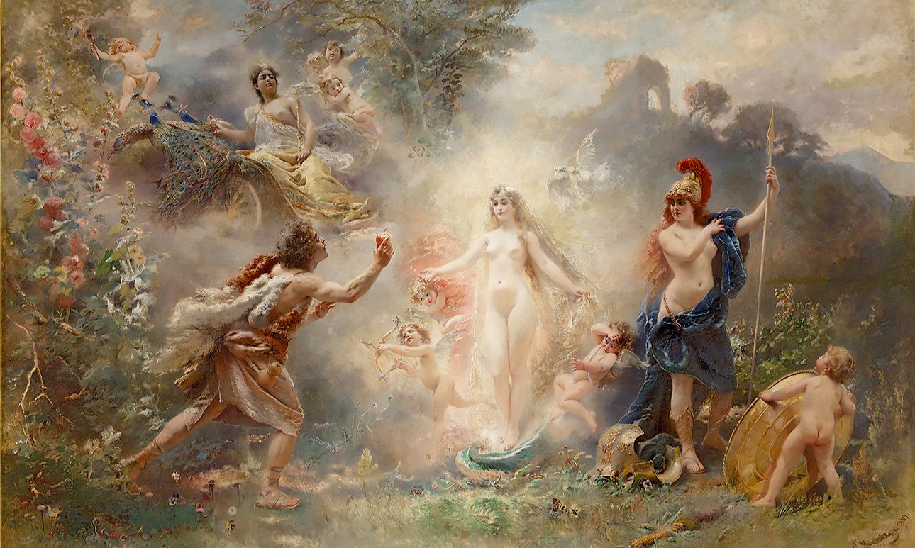 Константин Маковский. «Суд Париса». 1889.  Фото: Музея Фаберже/Культурно-исторический Фонд «Связь времен»