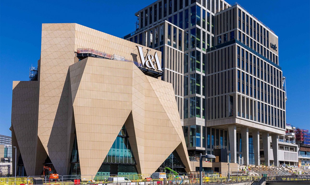 Строительство Музея V&A East в восточном Лондоне.  Фото: GSD London Ltd