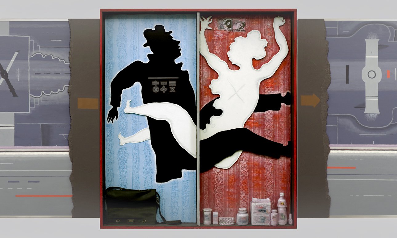 Владимир Янкилевский. «Триптих № 30. Адам и Ева. VI. Изгнание из рая». 2010.  Фрагмент.  Фото: Собрание Шалвы Бреуса