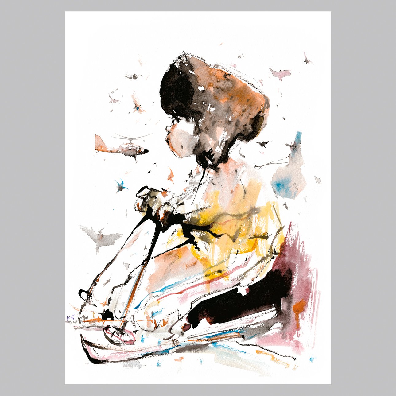 Константин Батынков. «Лыжник». 2025.  Фото: Крокин-Галерея