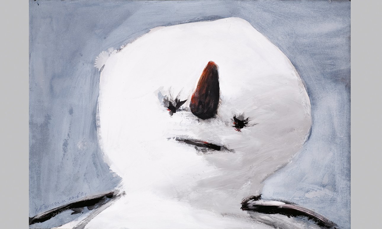 Константин Батынков. Из серии «Снеговики». 1999.  Фото: Крокин-Галерея