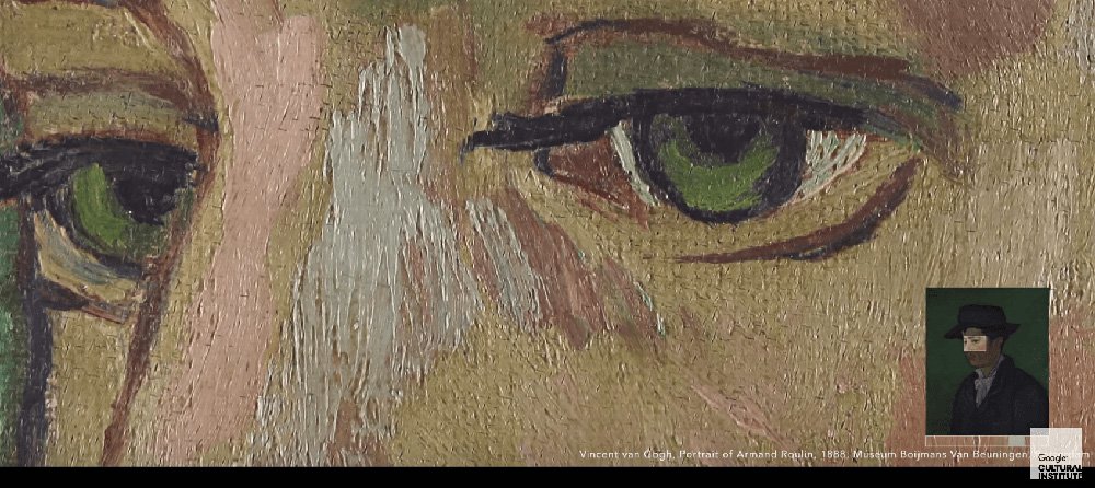 Картина Ван Гога под увеличением. Фото: Google Arts and Culture