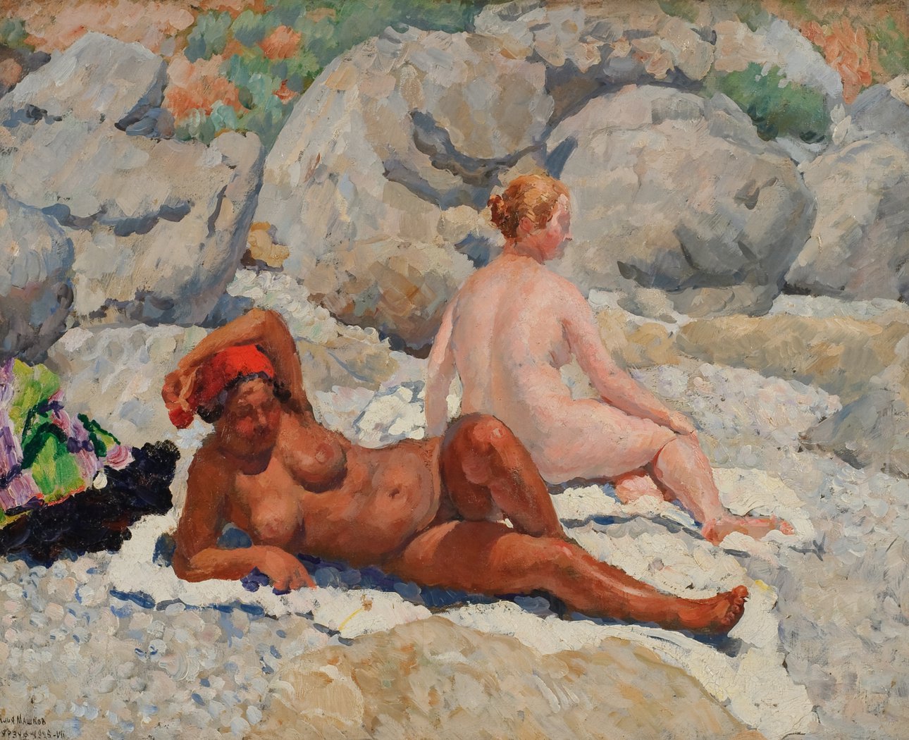 Гурзуф. Женский пляж. 1925. Холст, масло / Волгоградский музей изобразительных искусств им. И.И. Машкова, Волгоград