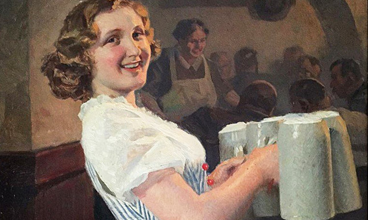 Адольф Райх. Одна из частей диптиха «Официантки из Хофбройхауса». 1939. Фото: German Art Gallery