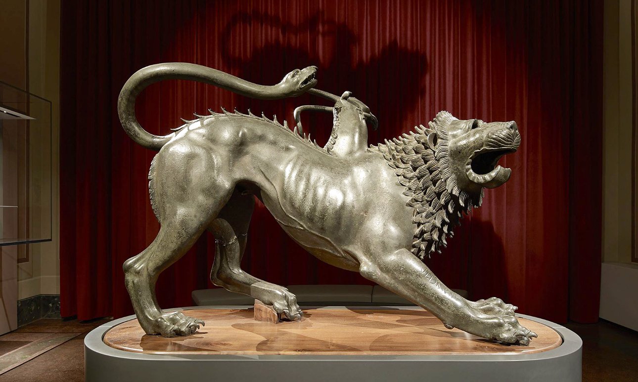 Древний монстр призван играть роль проводника в загадочный мир этрусской культуры.  Фото: Museo Archeologico Nazionale di Firenze