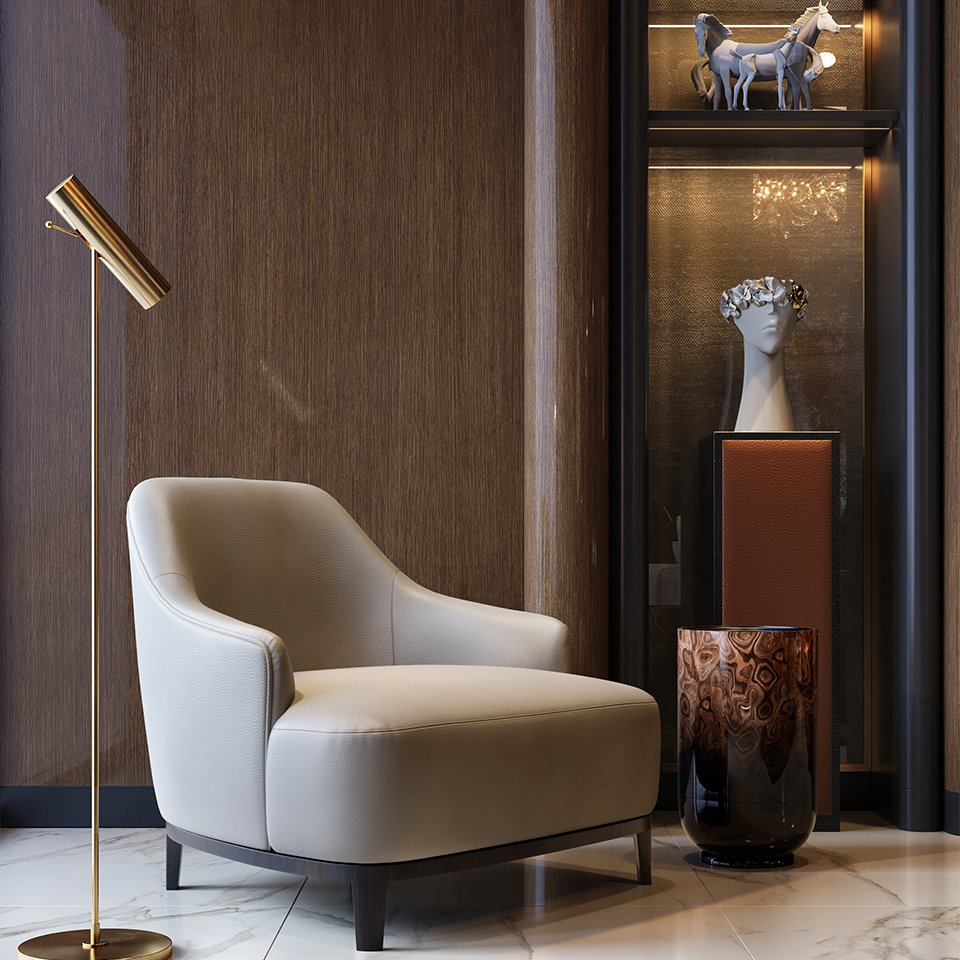 Концепция лобби башни PETROVSKY PARK TOWER.  Фото: Optima Development