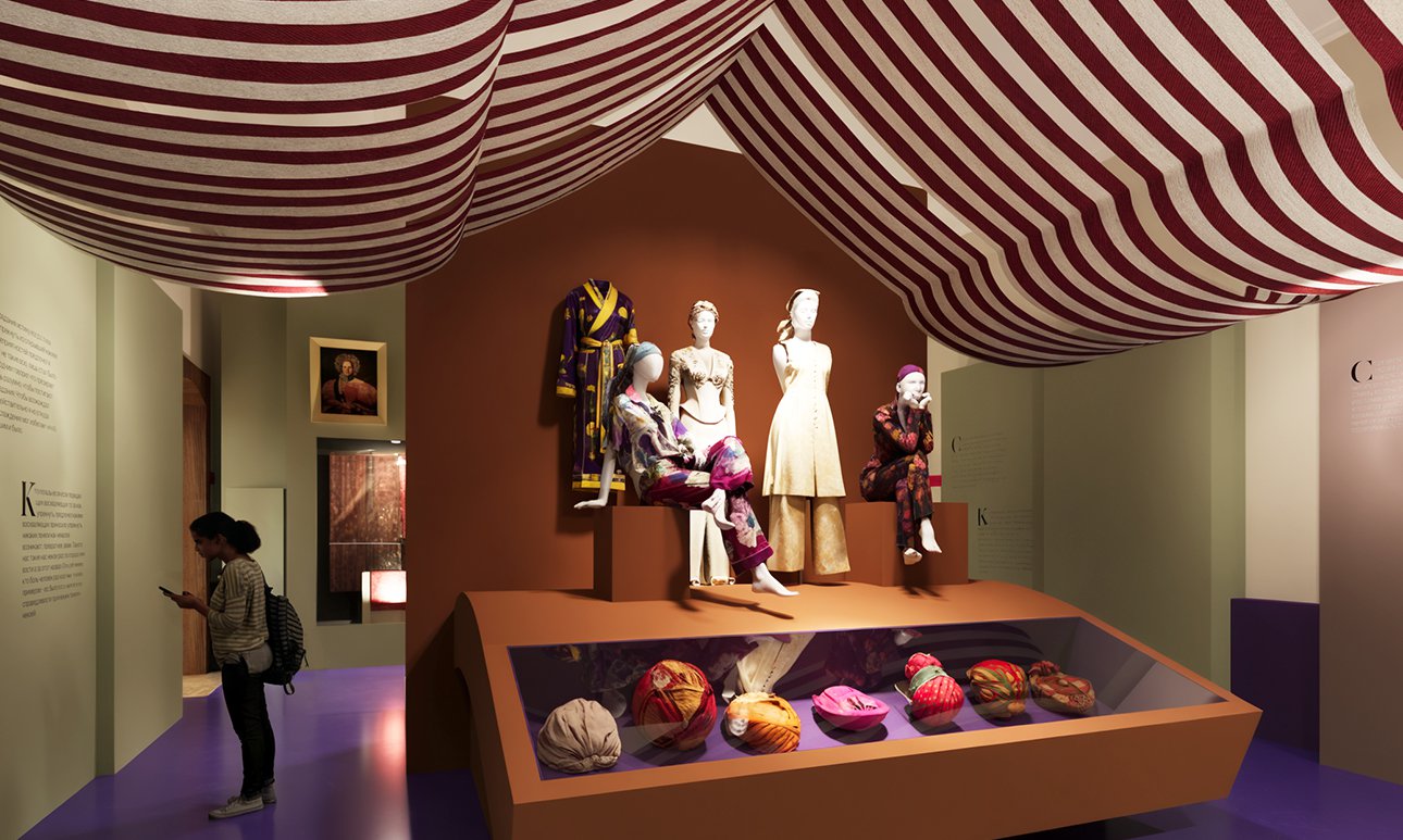 Выставка «Индия. Ткань времен» в музее-заповеднике «Царицыно».  Фото: пресс-служба Департамента культуры города Москвы