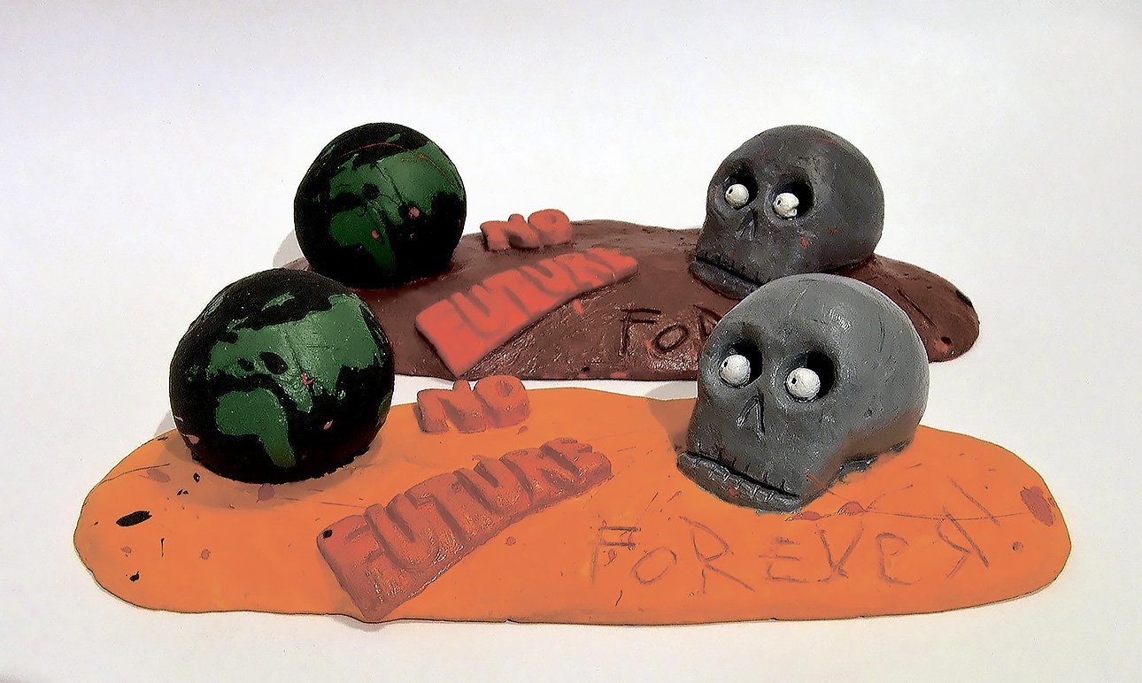 Миша Most. Скульптурная композиция No Future Forever. 2007. Фото: архив художника