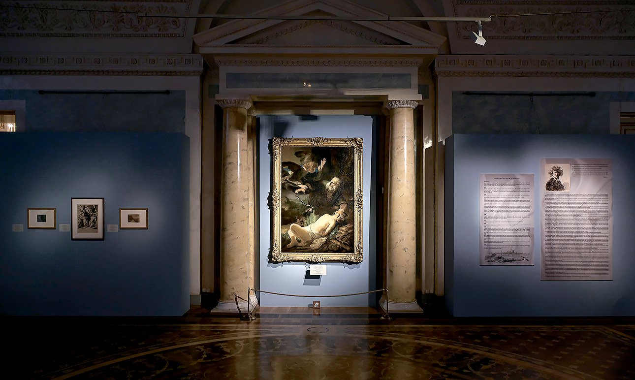 Картина Рембрандта «Жертвоприношение Авраама» (1635) из собрания Государственного Эрмитажа. Фото: Государственный Эрмитаж
