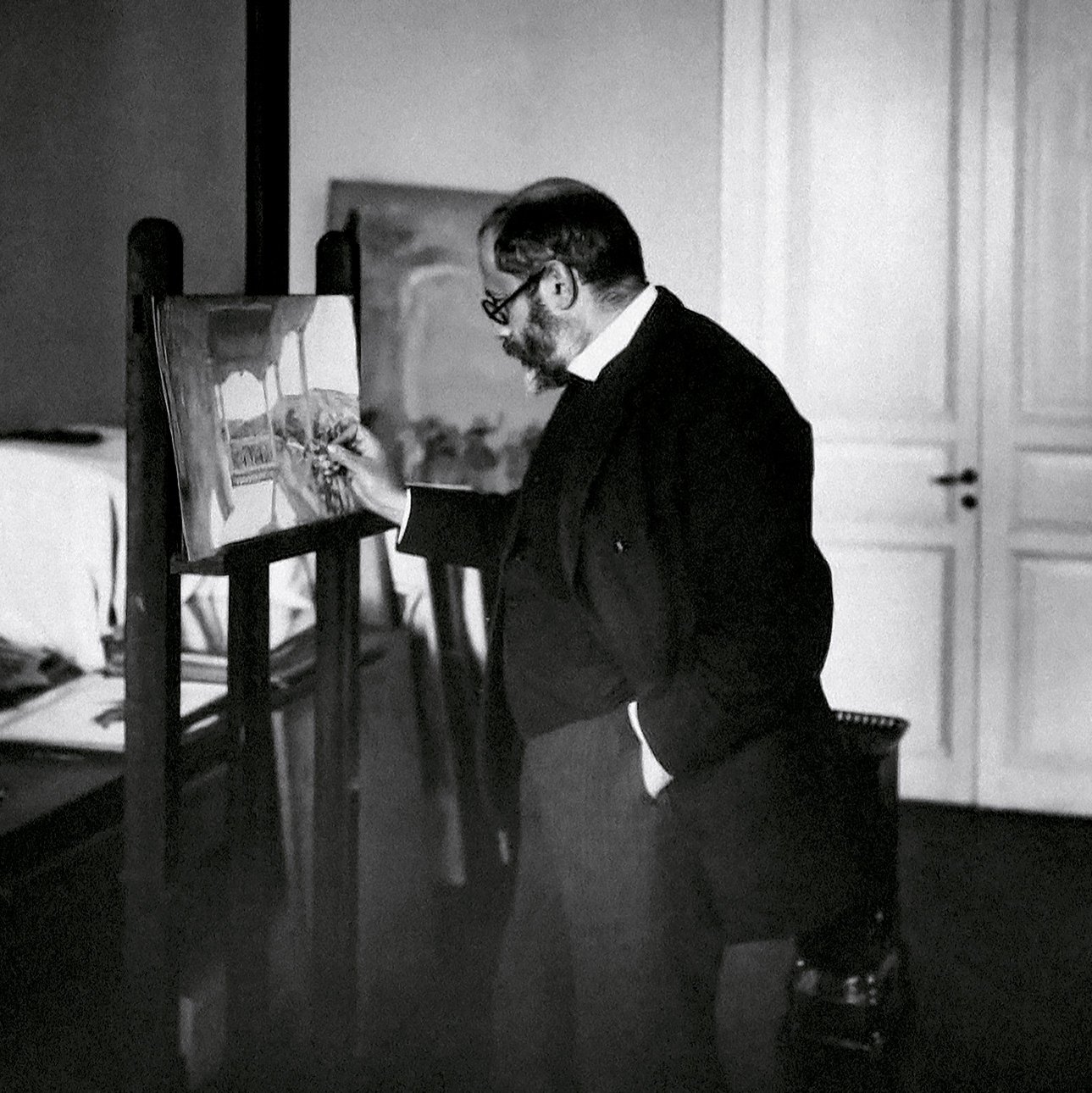 Александр Бенуа за работой. 1914.  Фото: Яков Штейнберг/ЦГАКФФД СПб