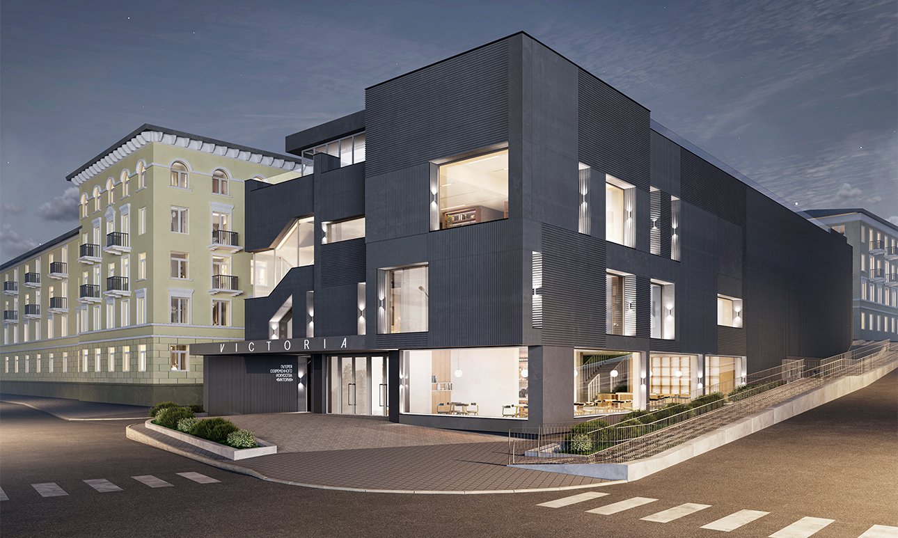 Рендер нового здания галереи «Виктория».  Фото: Галерея «Виктория»