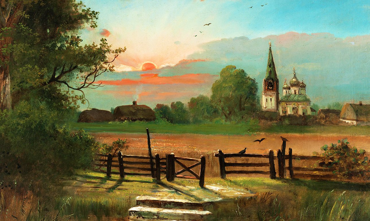 Алексей Саврасов. «Закат». Середина–вторая половина XIX в.   Фото: Ивановский областной художественный музей
