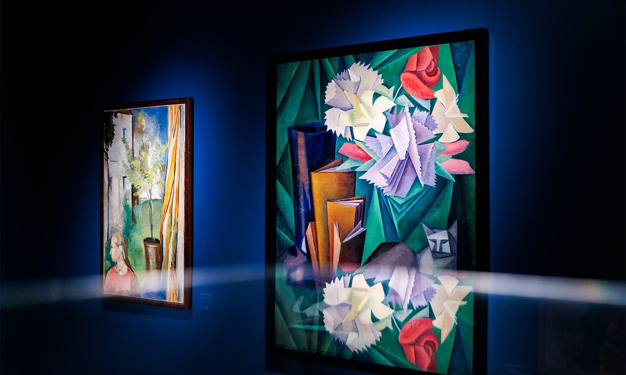 Выставка «Волга. Москва. Нева. Саратовские символисты в Москве и Ленинграде 1920–1940-х» в павильоне «Рабочий и колхозница». Фото: Музей Москвы