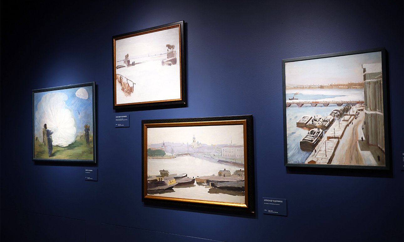 Выставка «Волга. Москва. Нева. Саратовские символисты в Москве и Ленинграде 1920–1940-х» в павильоне «Рабочий и колхозница». Фото: Музей Москвы
