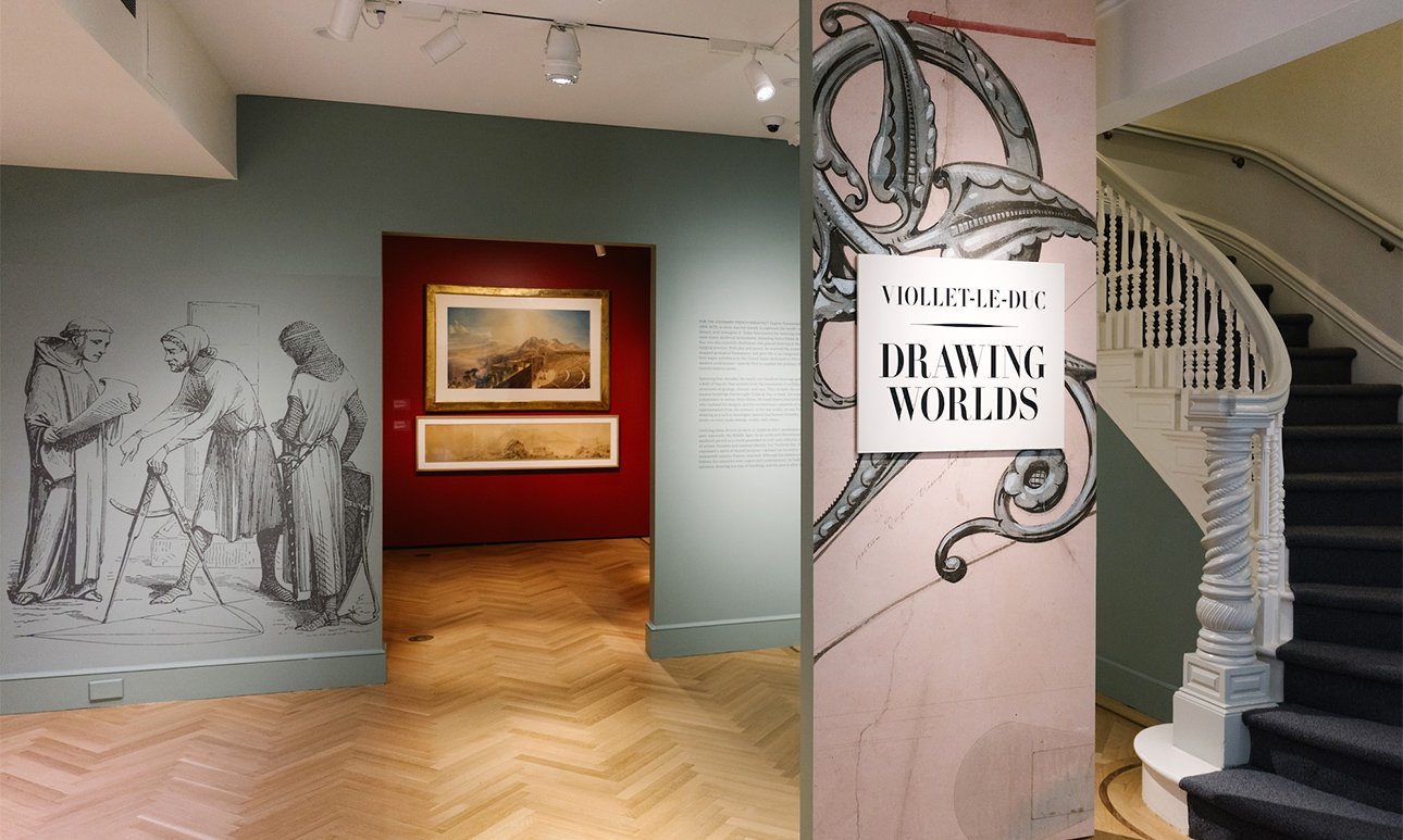 Выставка «Виолле-ле-Дюк. Рисуя миры» в Центре выпускников Бард-колледжа.  Фото: Da Ping Luo