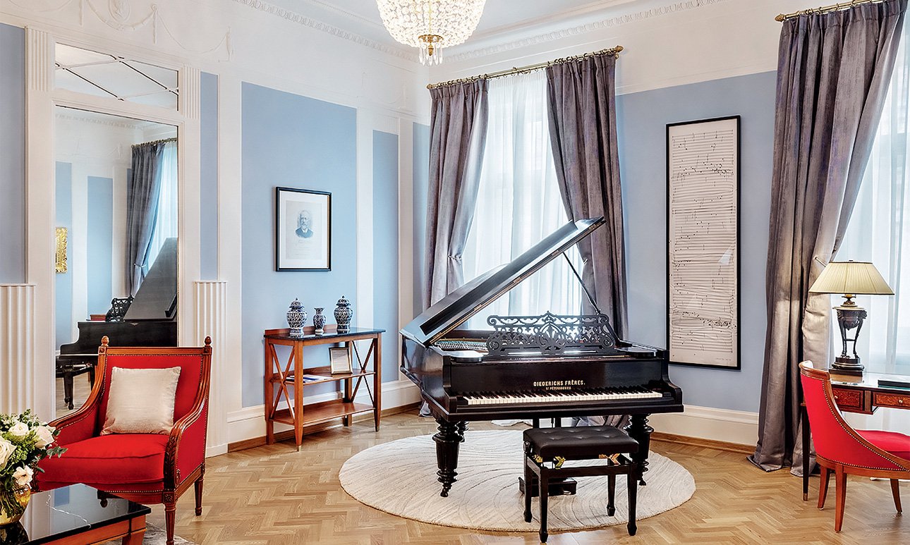 Интерьер люкса «Чайковский».  Фото: «Гранд Отель Европа»