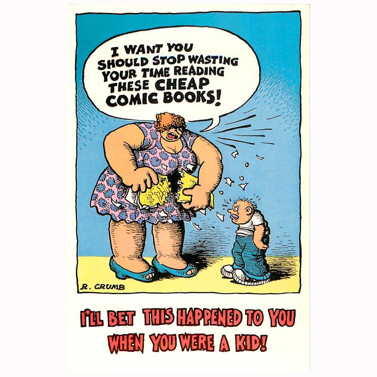 Роберт Крамб. Comic-Destroying Mother. Kitchen Sink Press. 1991.  Фото: AbeBooks