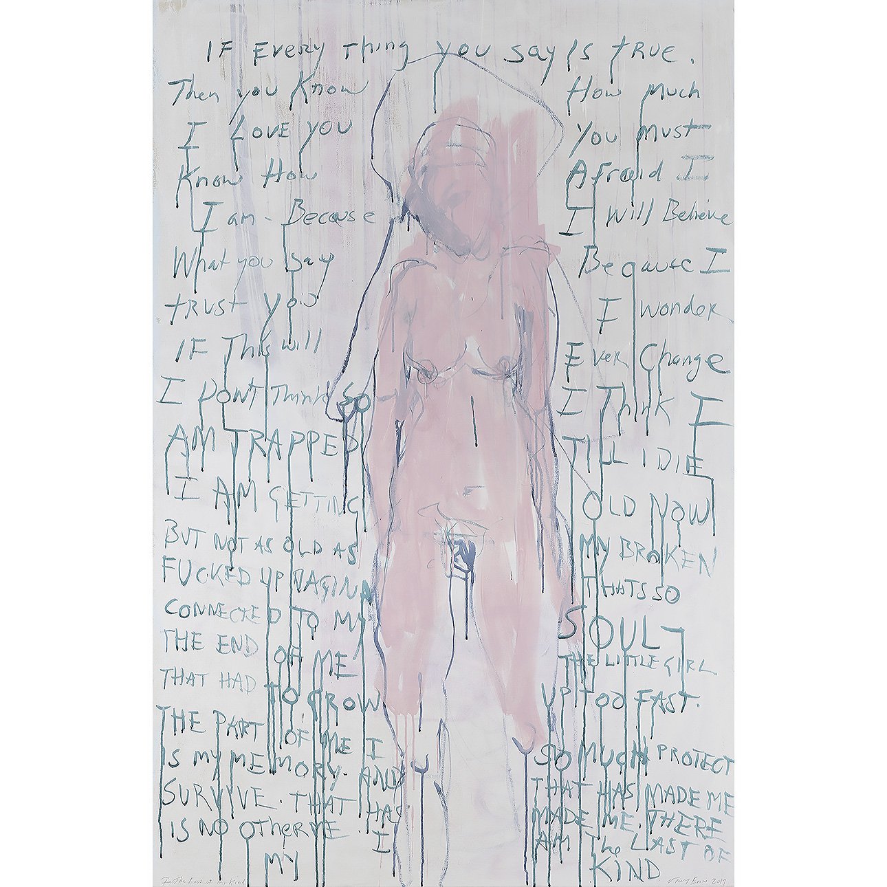 Трейси Эмин. «Я последняя из своего рода». 2019.  Фото: Tracey Emin/DACS 2026