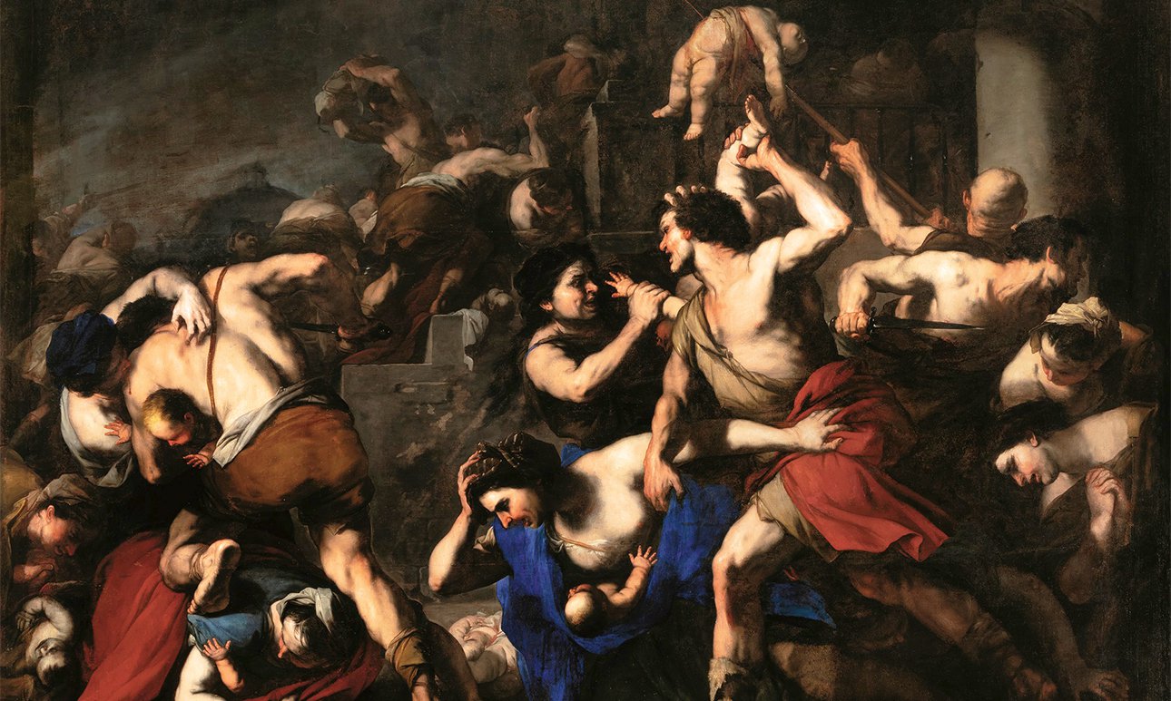 Лука Джордано. «Избиение младен­цев». Около 1663. После реставрации.  Фото: Государственный Эрмитаж