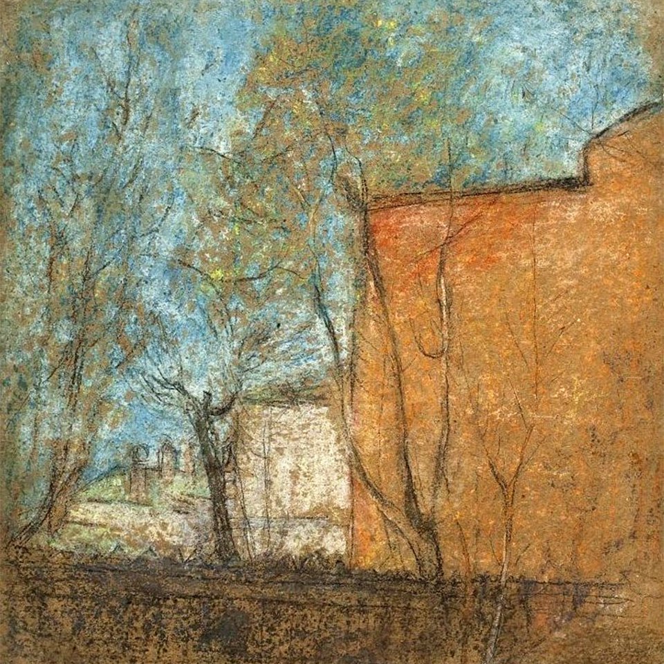 Наталия Гончарова. «Двор весной». 1903–1905.  Фото: ГМИИ им. А.С. Пушкина/УПРАВИС