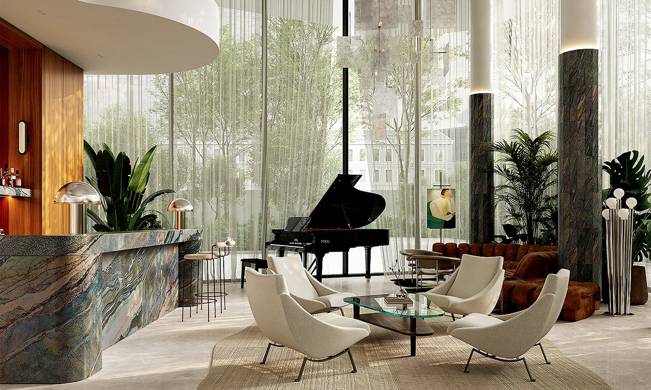 Интерьер ивент-холла.  Фото: PLP Architecture