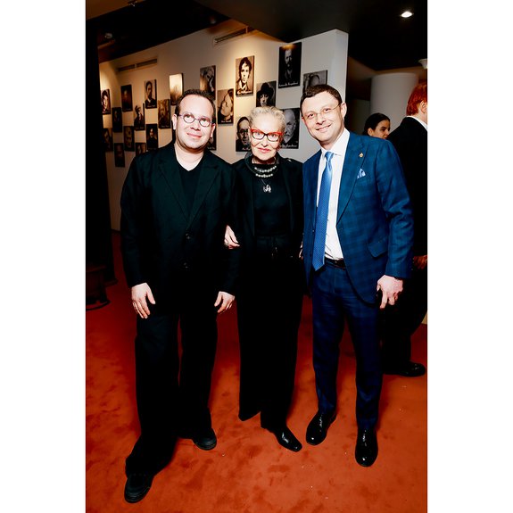 Тимофей Парщиков, Ольга Свиблова и Василий Церетели.  Фото: Ирина Полярная/Наталья Польская/Анна Макаревич/Анна Темерина