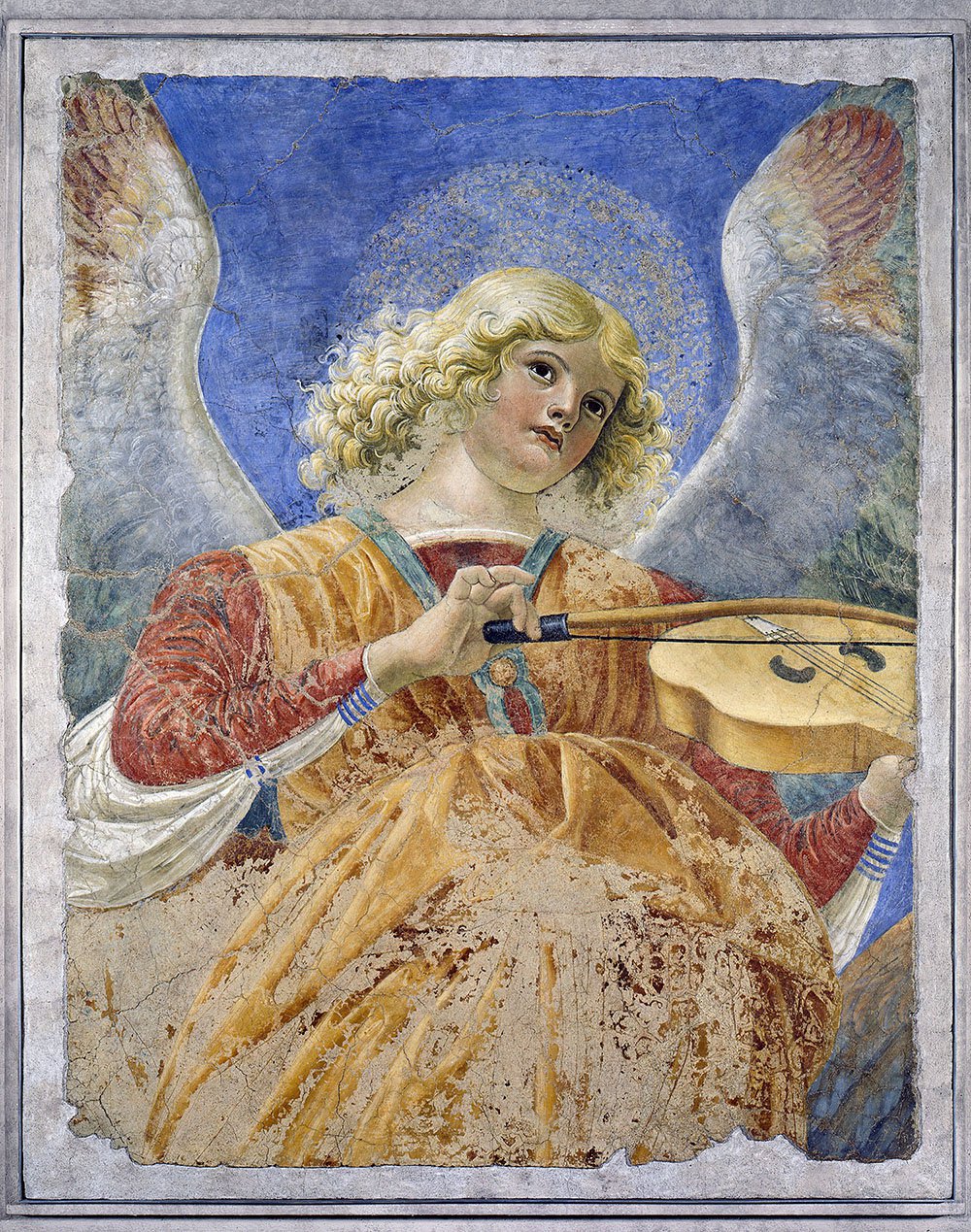 Мелоццо дельи Амбрози, прозванный Mелоццо да Форли. «Aнгел, играющий на виоле». 1480. Выставка «Roma Aeterna». Фото: Музеи Ватикана